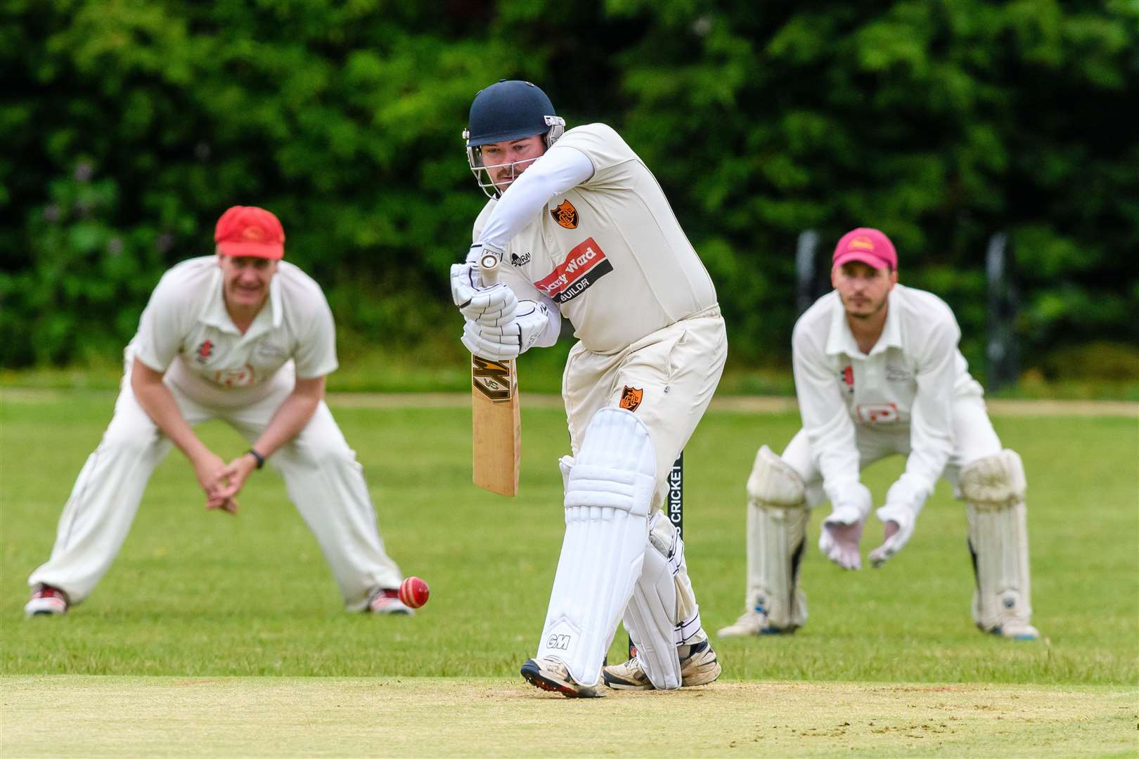 Match action from Diss' win over Garboldisham. Picture: Mark Bullimore