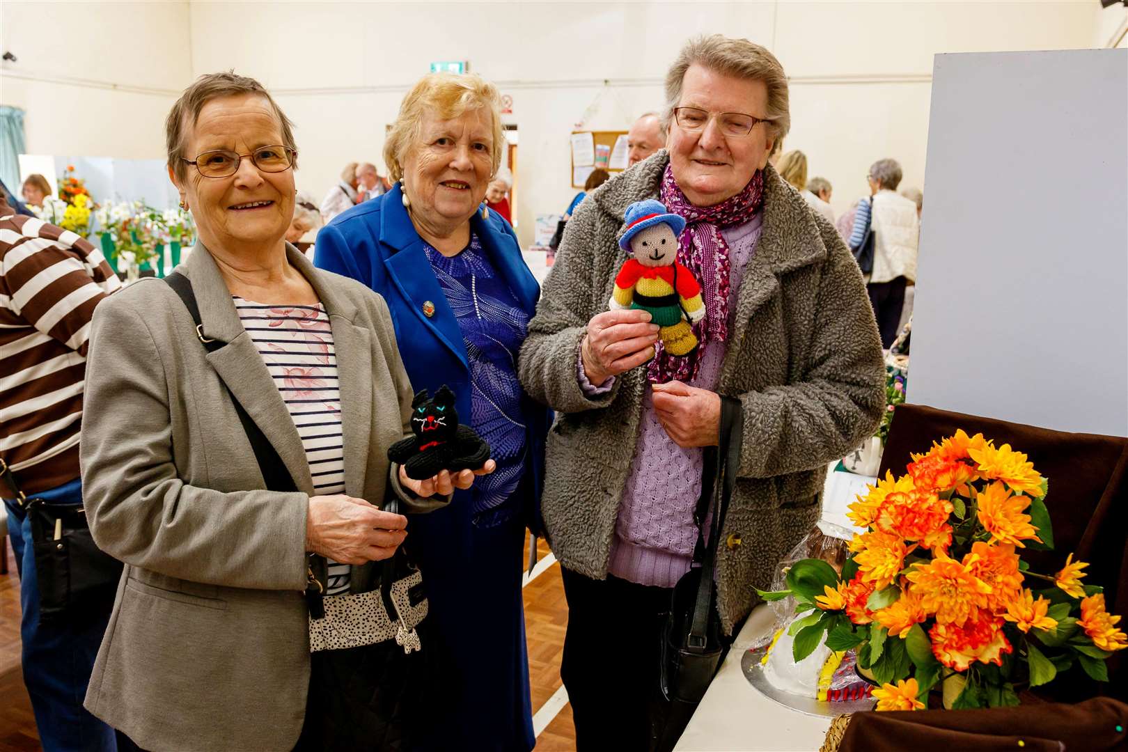 Diana Walker, Greta Sturgeon and Cora Elliott members of the South Norfolk Trefoil Guild. Picture: Mark Bullimore