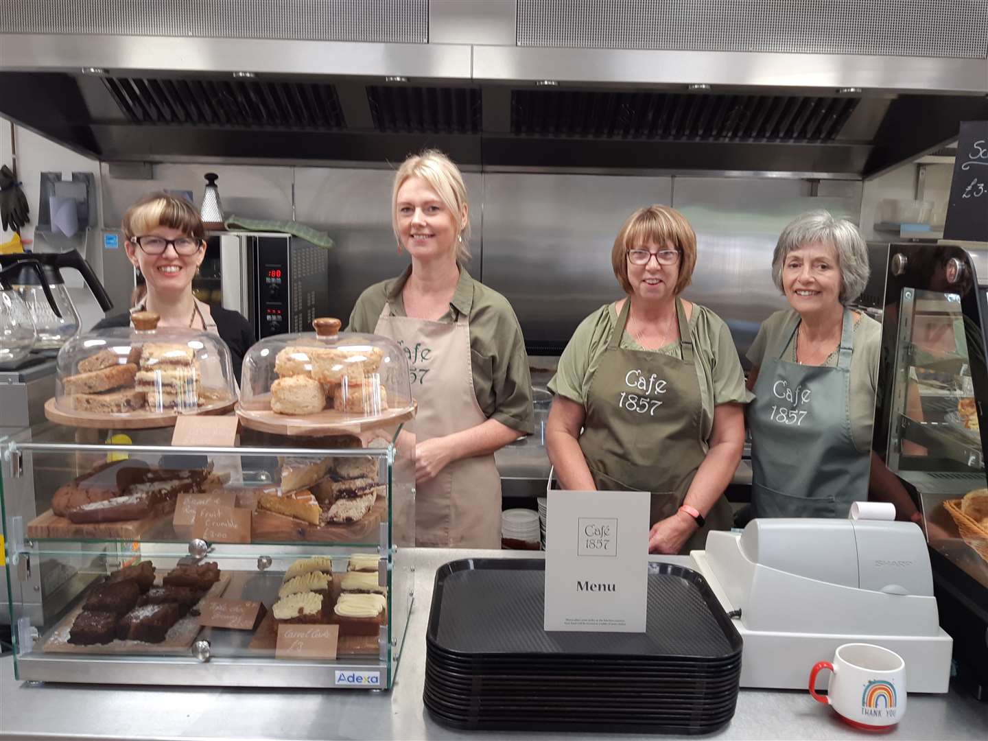Poppy Jackson, Amie Strak, Angela Frost and Anne Brawn of Cafe 1857. Picture: Kev hurst