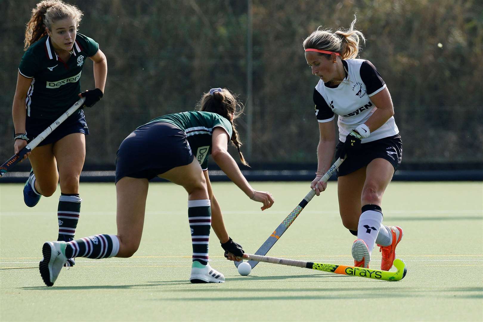 Jess Howland dribbles with the ball. Picture: Mark Bullimore