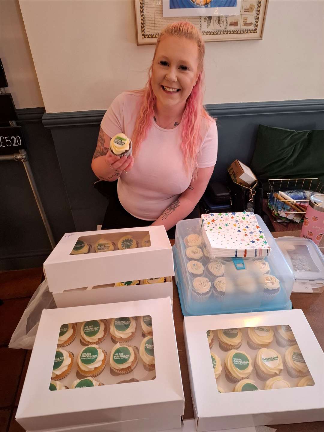 Toni Rivett from Toni's Sweet Treats who donated and sold around 150 cakes.