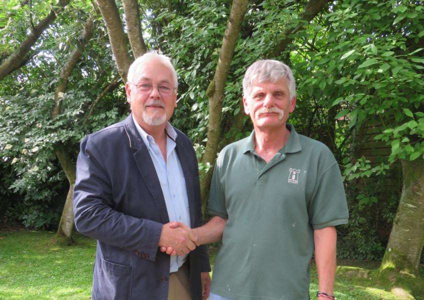 William Speer (right) with Martin Goymour, managing director of Goymour Properties. ANL-160713-153407001
