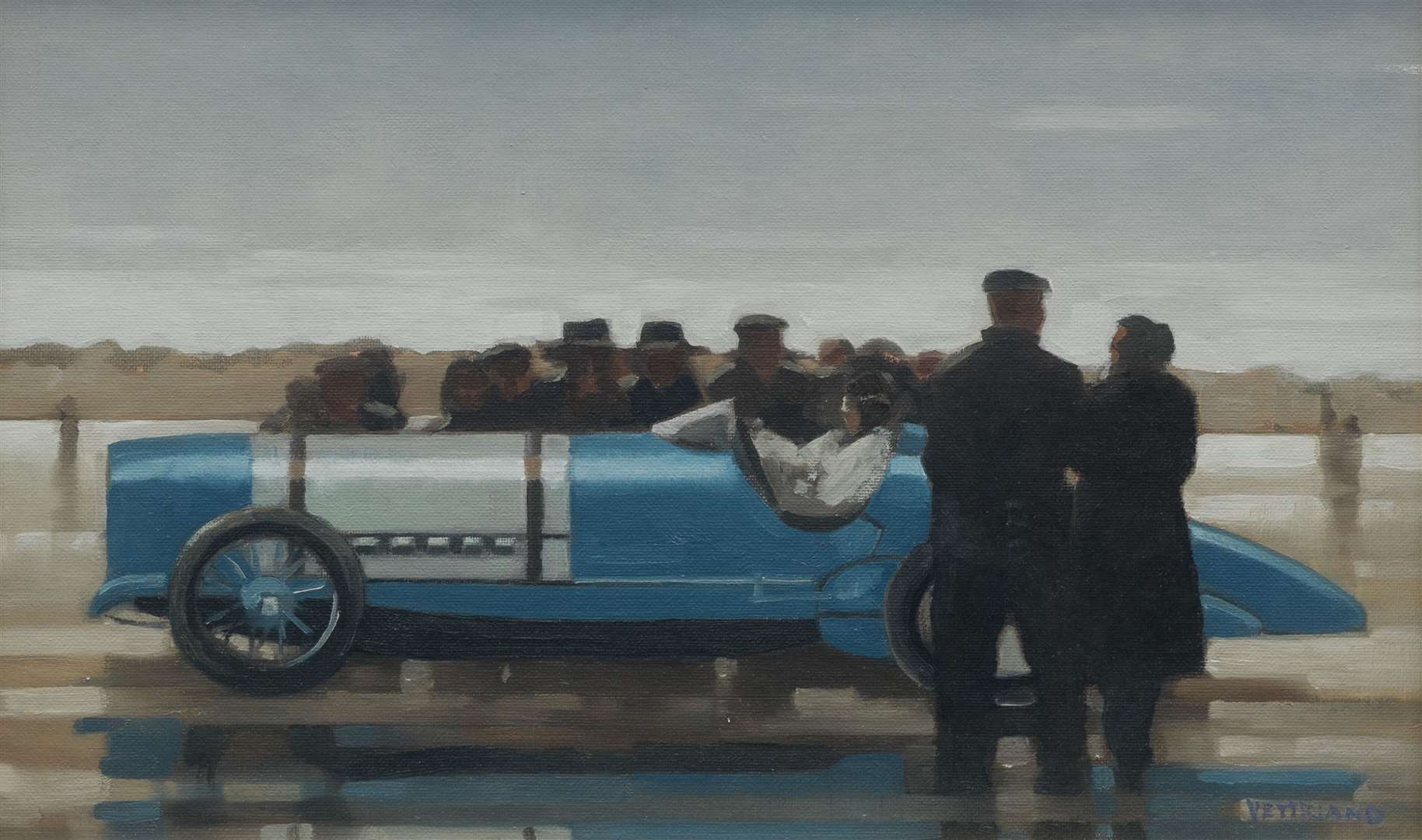 Pendine Beach (Study) by Jack Vettriano sold for £44,800 (Bonhams/PA)
