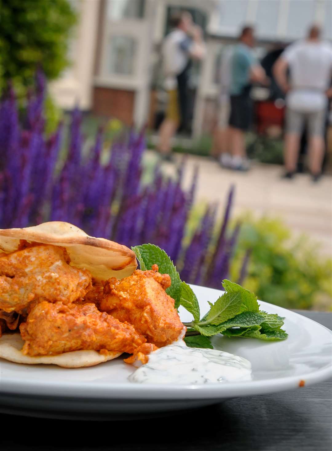 Tandoori salmon taco at the Al Fresco BBQ cooking course Picture: Wendy Aiken Photography