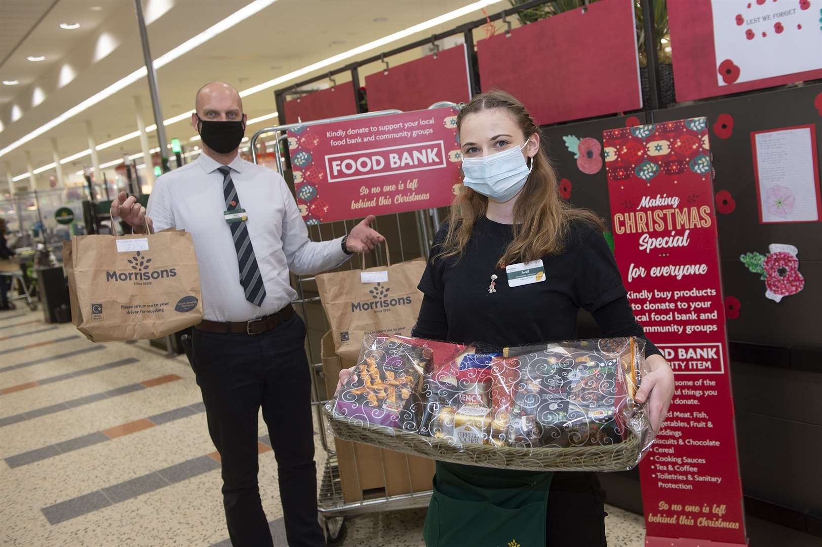 Pictured: Store Manager Matt Middleton and Avril Dann. Picture: Mecha Morton.
