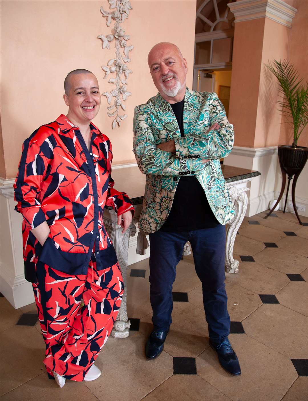 Karen Turner and Bill Bailey. Picture: BBC / Chatterbox