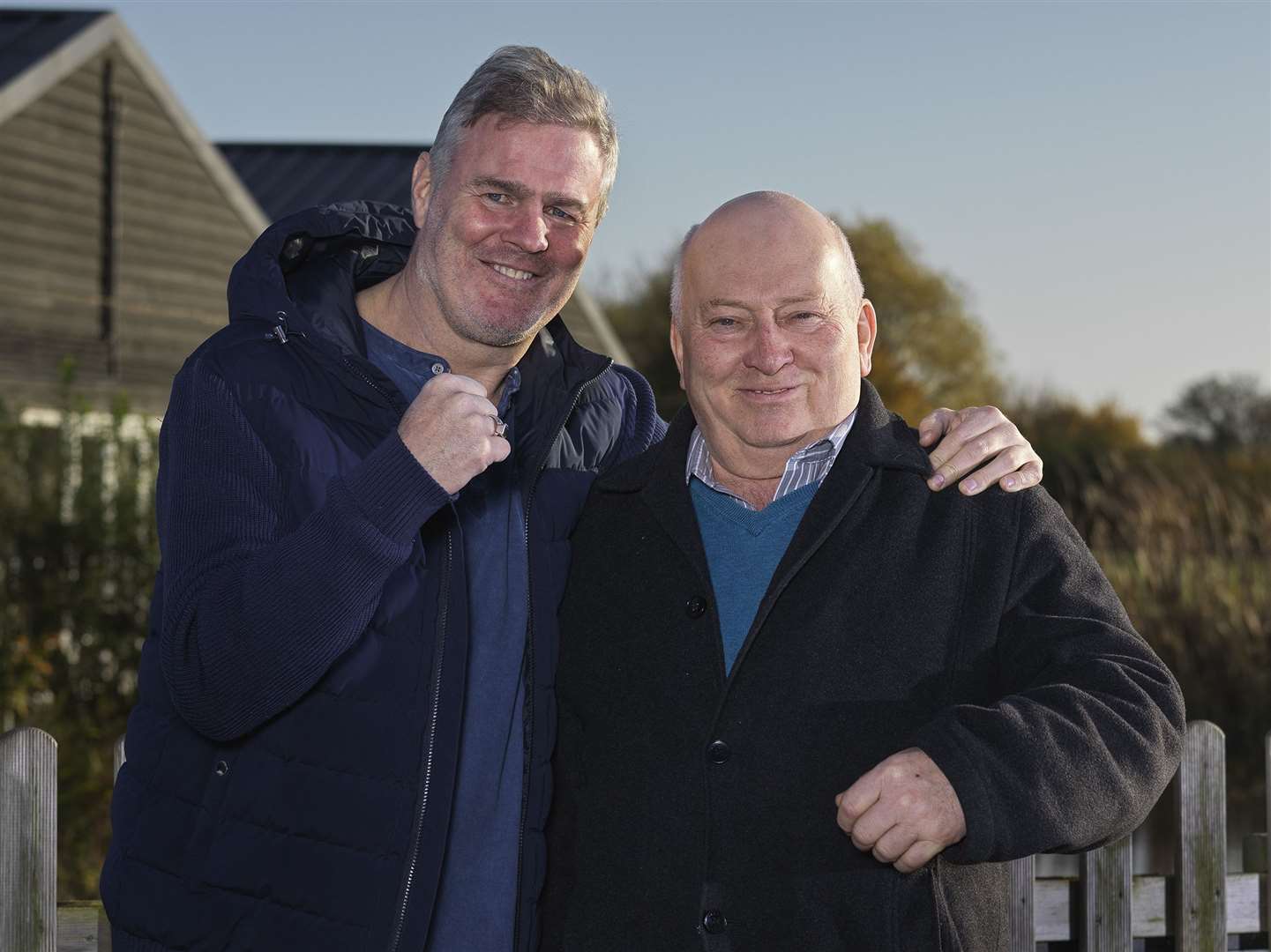 Glenn McCrory, left, with Alan Forward. Pictures by Stonham Park Barns.