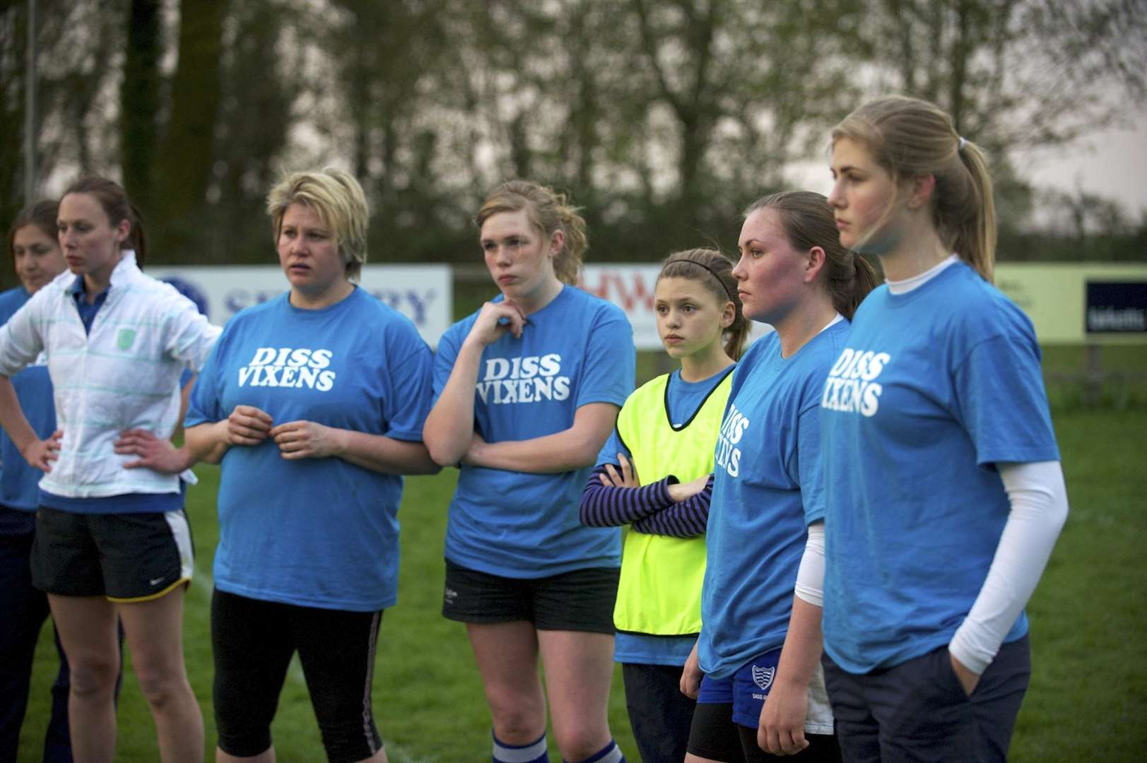FORMER TEAM: The former Diss Vixens team pictured training in 2011