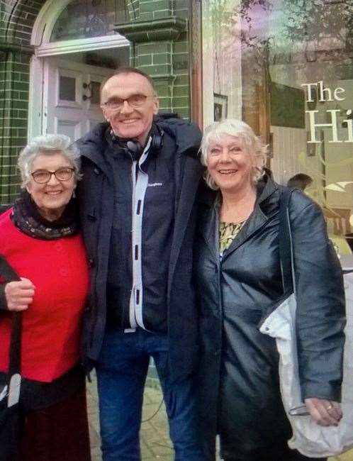 Irish Houseago, left, with director, Danny Boyle