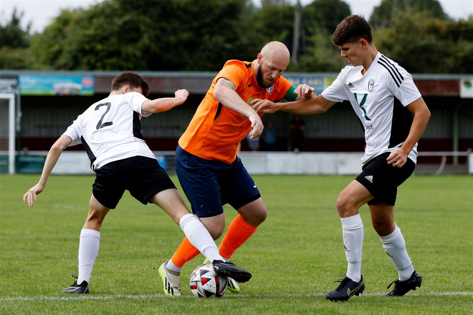 Kyle Baker was a constant nuisance up-front for Diss Town Picture: Mark Bullimore