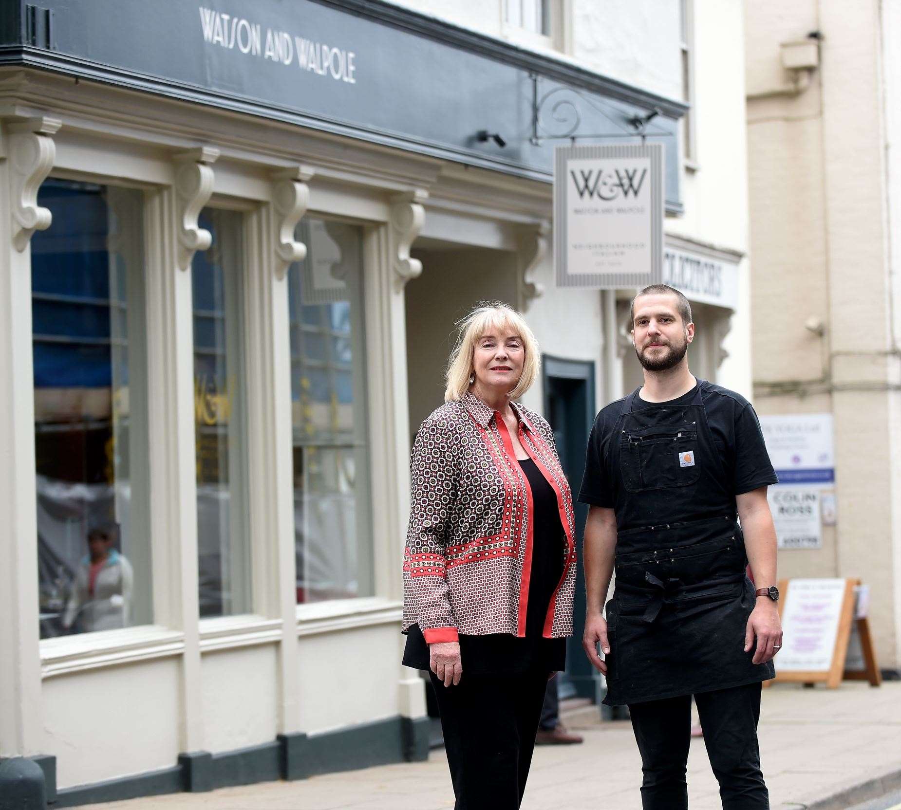 Ruth Watson, left, owns the Italian Restaurant Watson and Walpole in Framlingham with Rob Walpole Picture: Mecha Morton