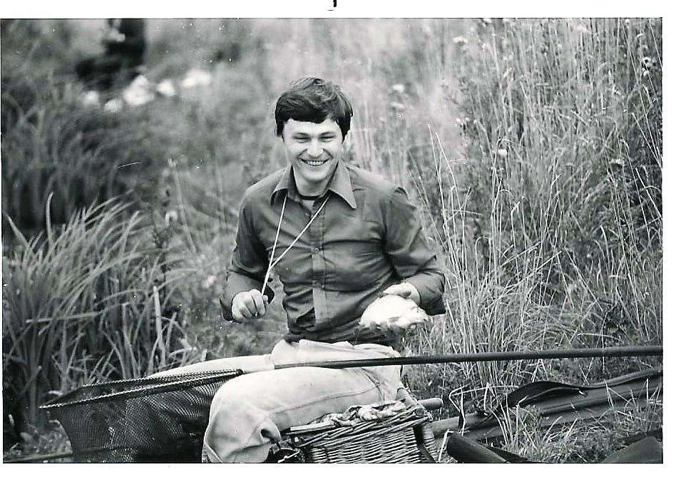 Nick Bonney at West Stow CP Lake in 1980