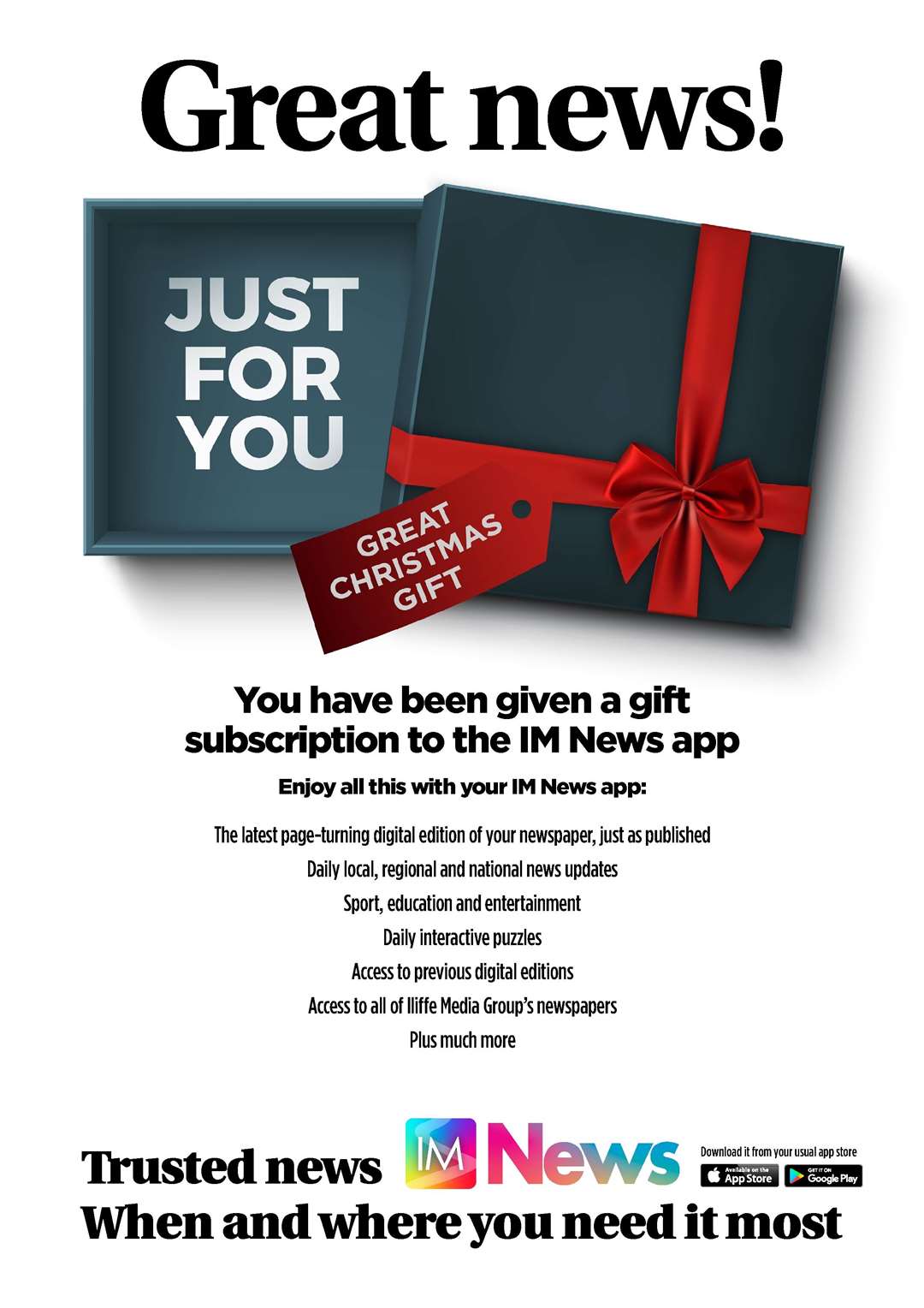 Gift subscription - what a great Chistmas gift (43495647)