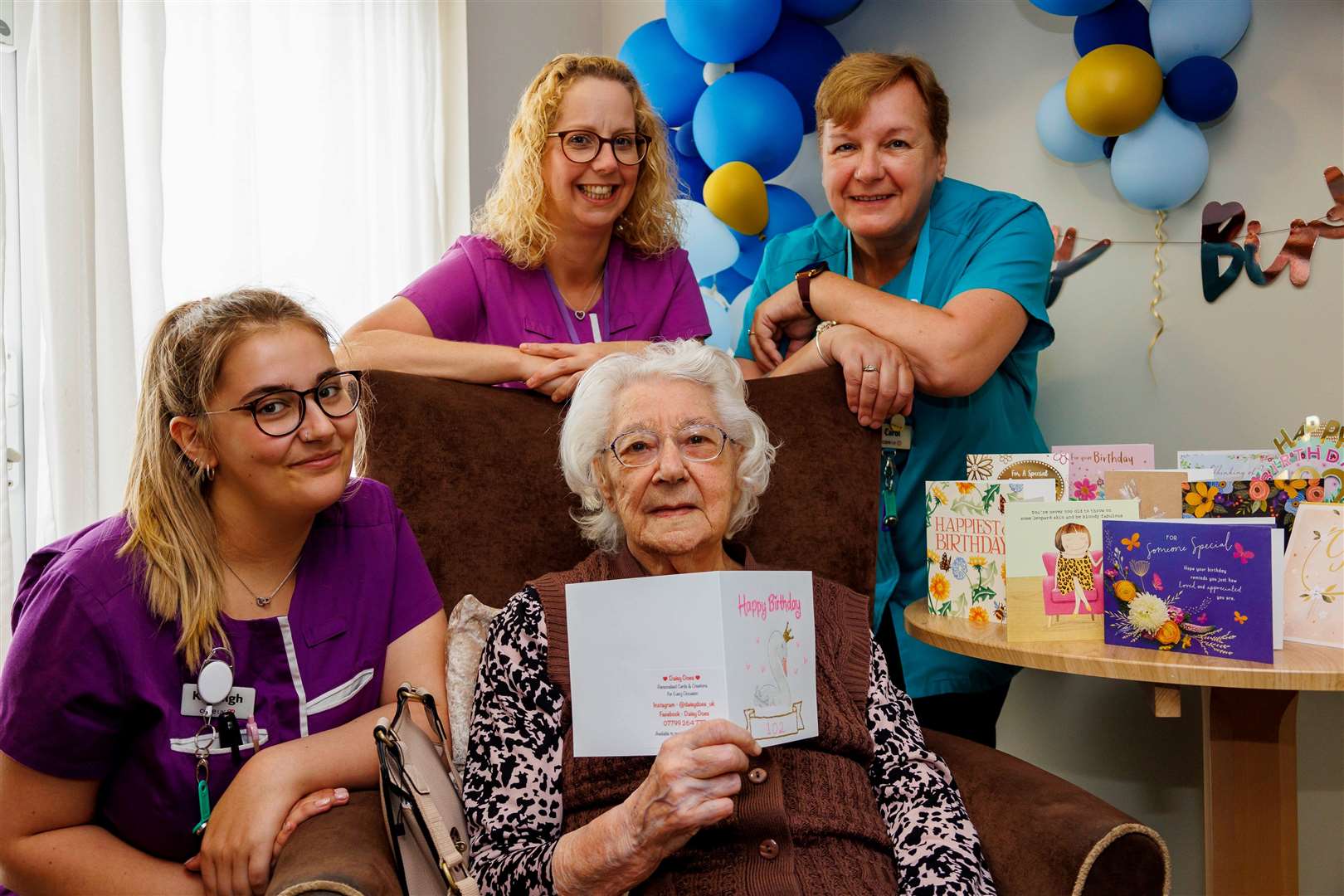 Kayleigh Olsson, Dana Lea, Marie Still and Carol Nice. Picture: Mark Bullimore