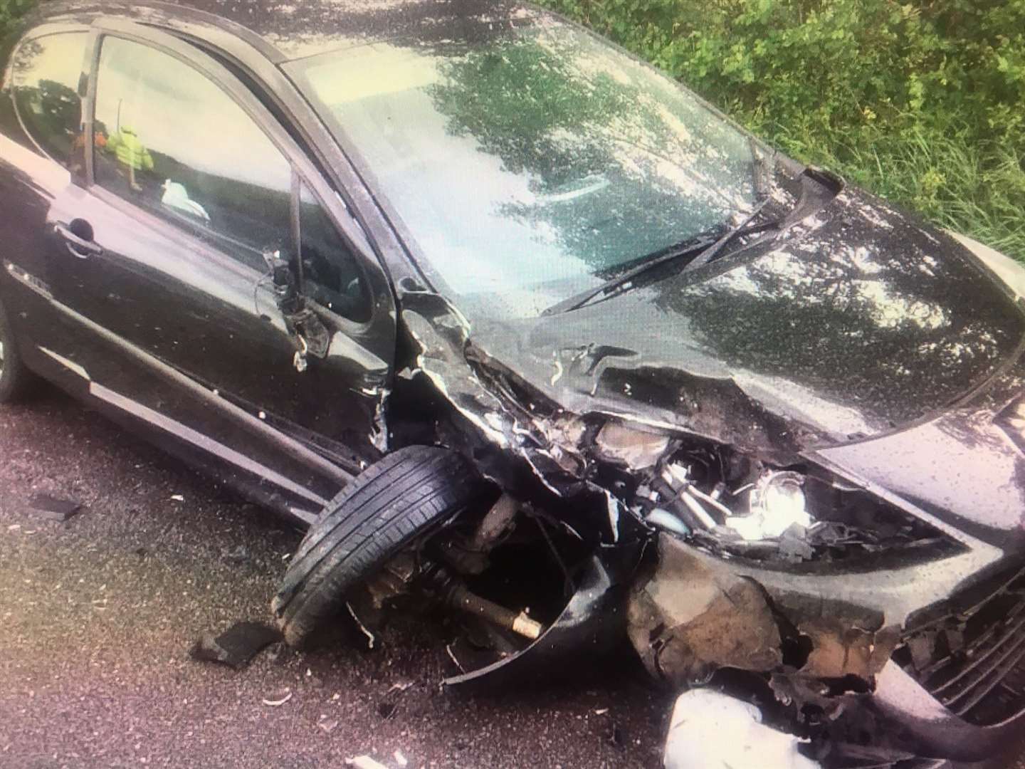 Accident happened on the B1117 Yaxley Road