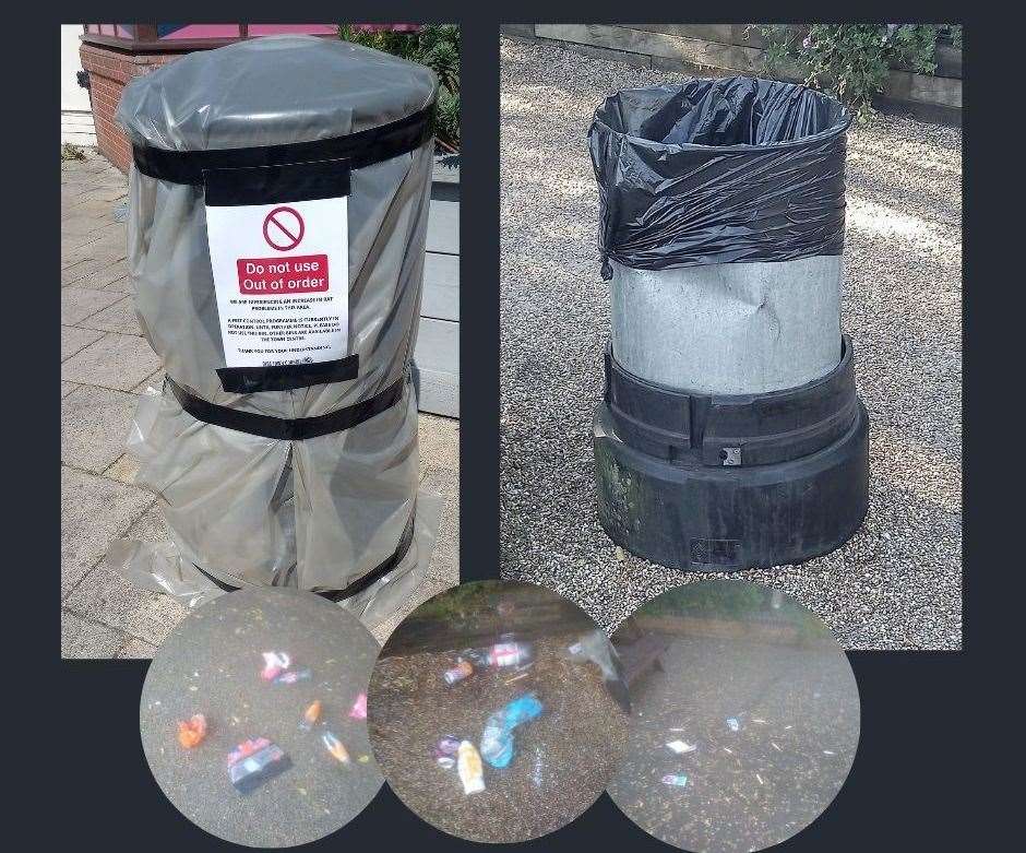 Some of the damage caused by Vandals in Diss. Picture: Diss Town Council