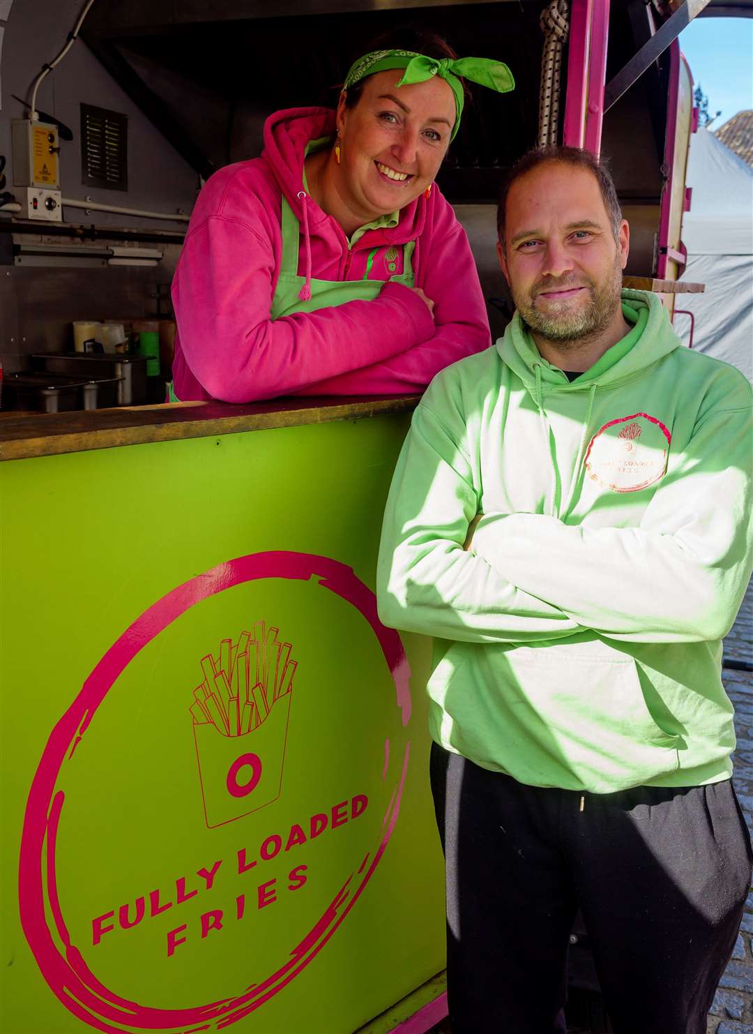Chandra and Carl Taylor of Fully Loaded Fries. Picture: Mark Bullimore