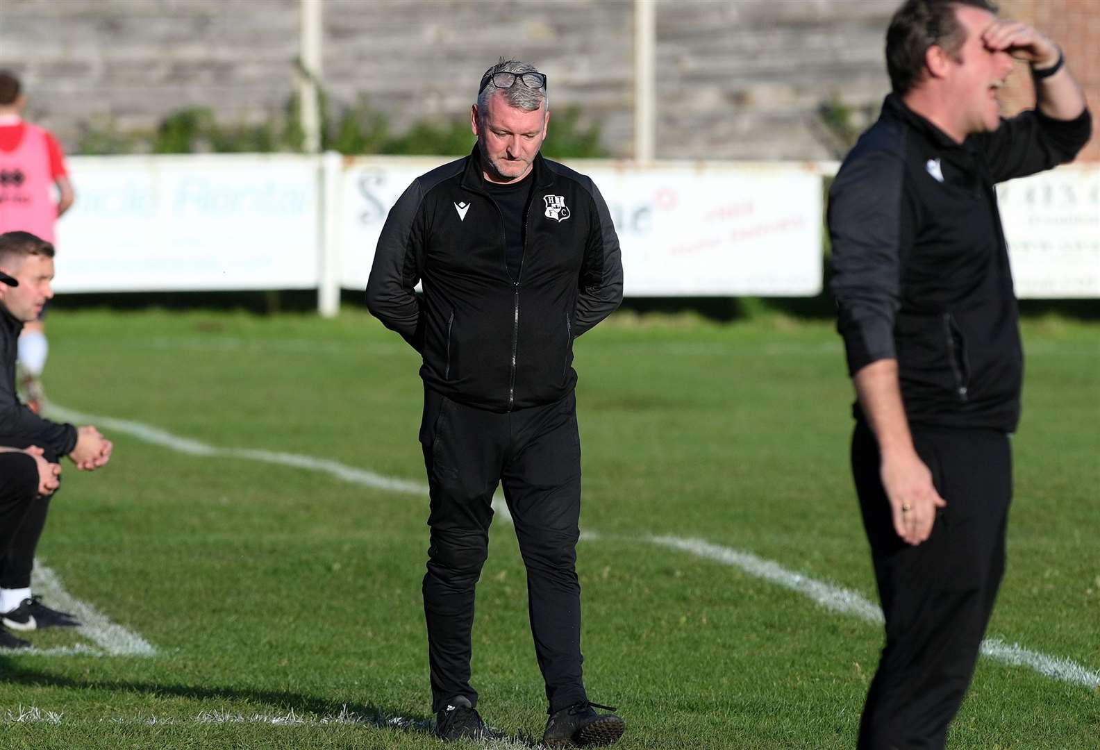 Halstead Town manager Mark McLean saw his side lose a third straight home game and a fifth on the bounce in all competitions on Saturday Picture: Mecha Morton