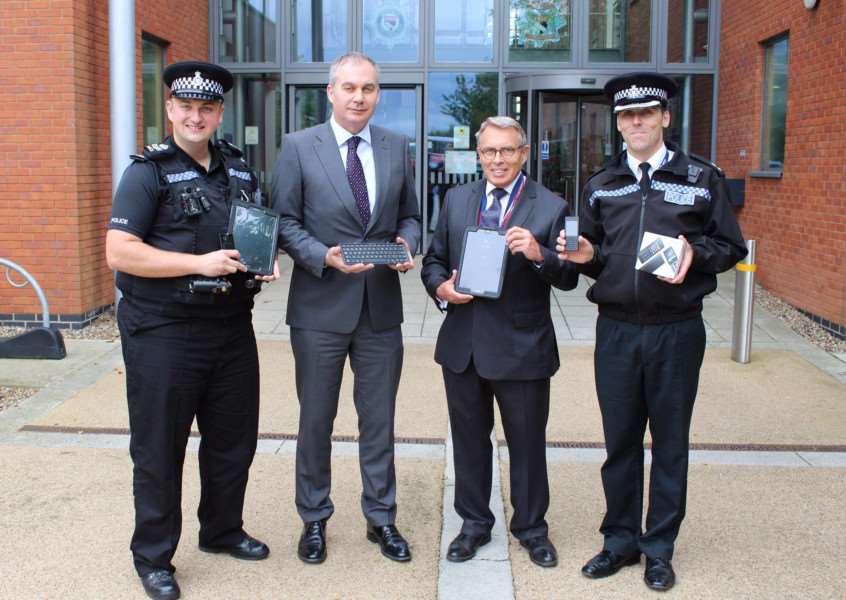 Norfolk and Suffolk police have reached the latest milestone in equipping their frontline officers with new 21st century technology. Picture: Norfolk Constabulary.