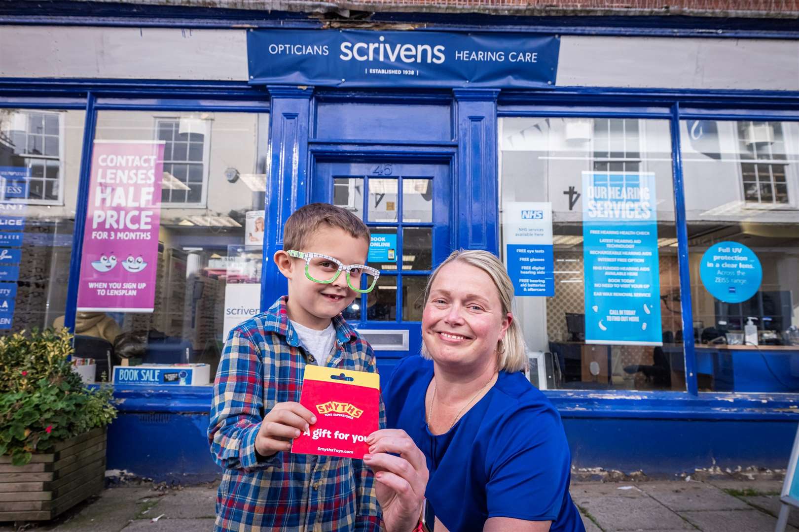 Eddie Elvin and Scrivens Diss Branch Manager, Joanne Bachelor. Picture submitted