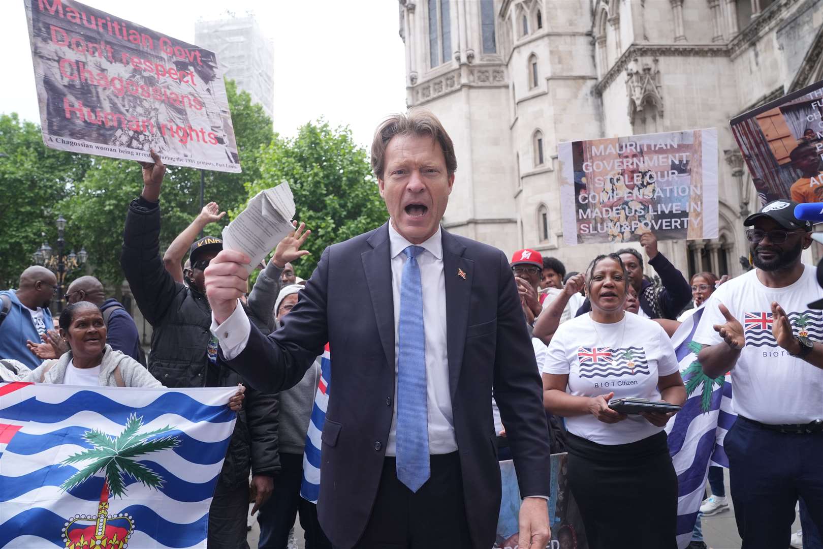 Reform UK deputy leader Richard Tice outside the Royal Courts of Justice (Yui Mok/PA)