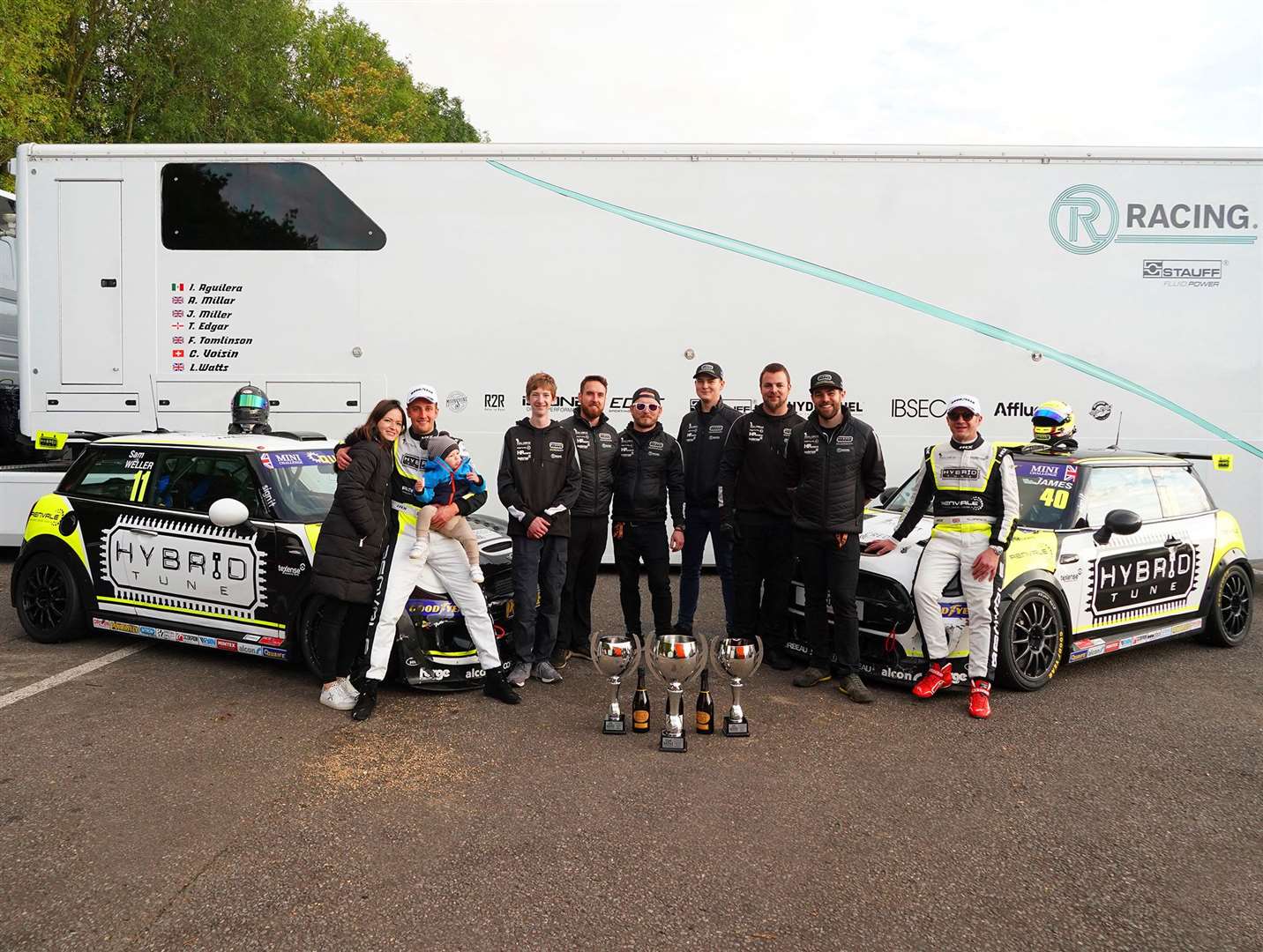 The Renvale and Hybrid Tune team, after taking home two cups last weekend. (52721978)