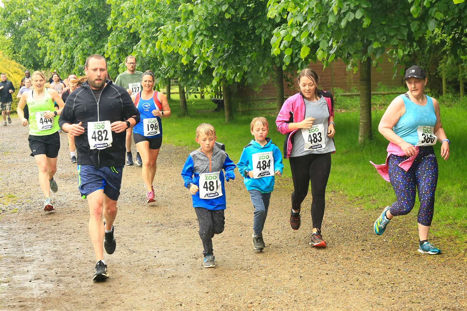 Some of the runners of the Banham Zoo 5km. Pictures: Gary Donnison