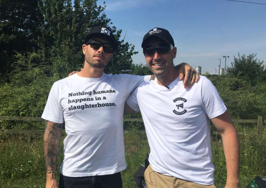 James Aspey and Joey Carbstrong were special guests at the vigil.
