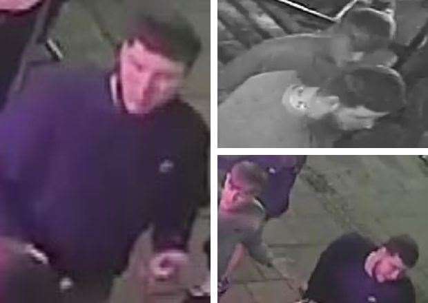 The CCTV images of the men that Norfolk Police would like to speak to. Pictures: Norfolk Constabulary