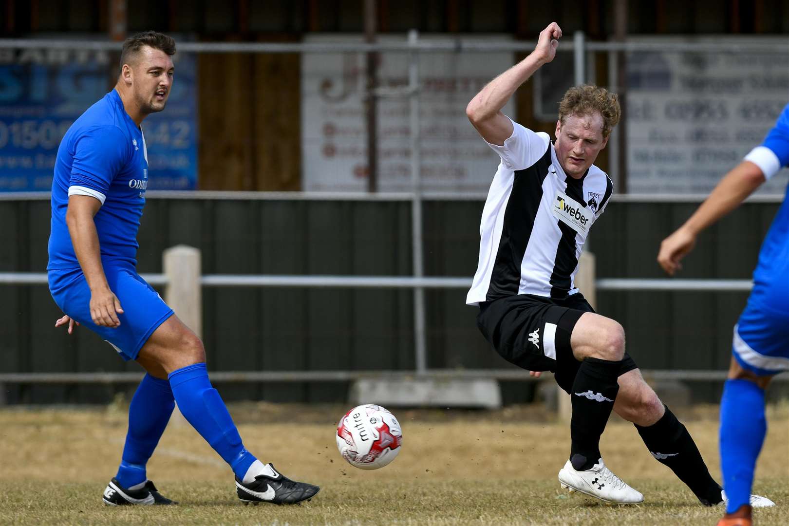 Harleston, Norfolk. 28 July 2018 ..Football action from Harleston v Kirkle..Picture by Mark Bullimore Photography. (7493955)