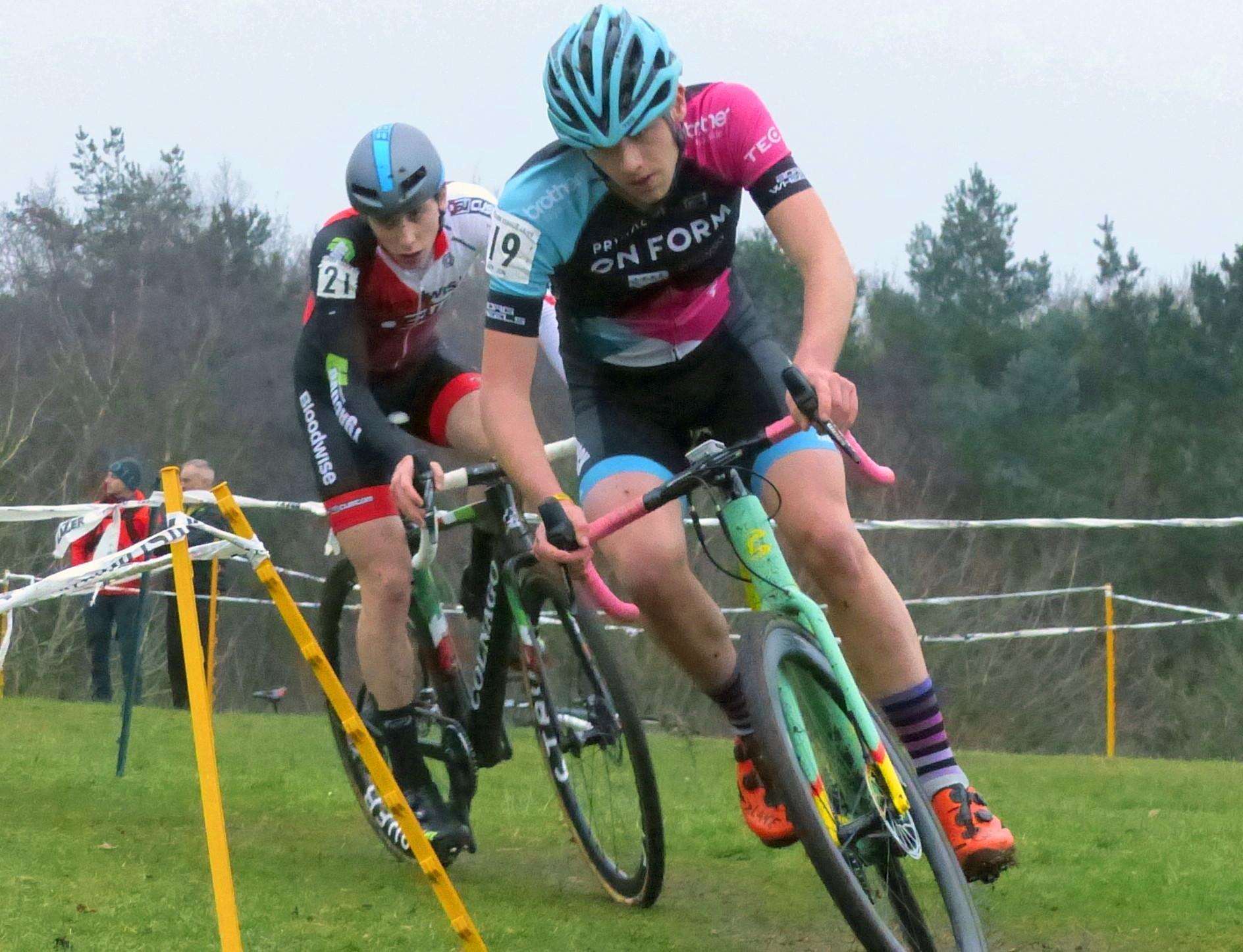 CHAMPION RIDE: Diss rider Kieran Jarvis was victorious in the recent senior men’s race held at Haughley Park, which was hosted by Stowmarket & District Cycling Club