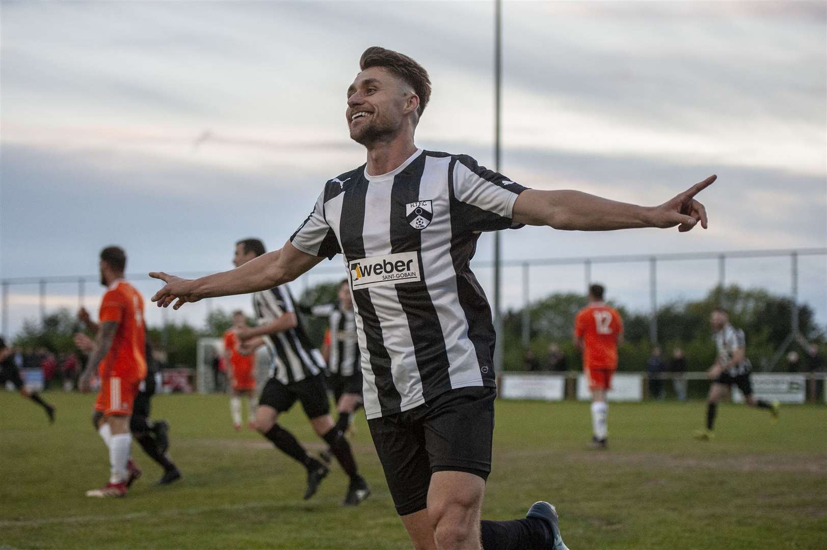 First Division North runners-up Harleston Town win 2018/19 Thurlow Nunn League First Division Knockout Cup final at Woodbridge Town, beating First Division South side Holland 6-0. Picture: Neil Dady (9408127)