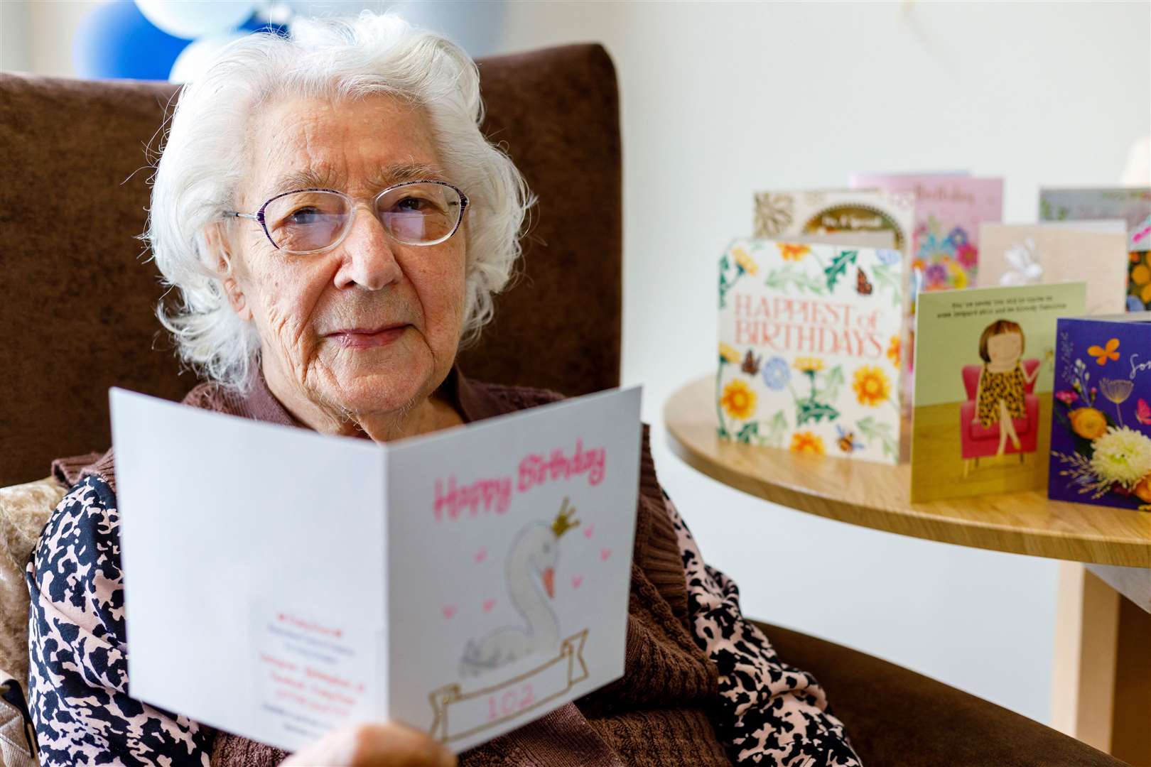 Marie Still of the Hartismere Place Care Home who has celebrated her 102nd birthday. Picture: Mark Bullimore