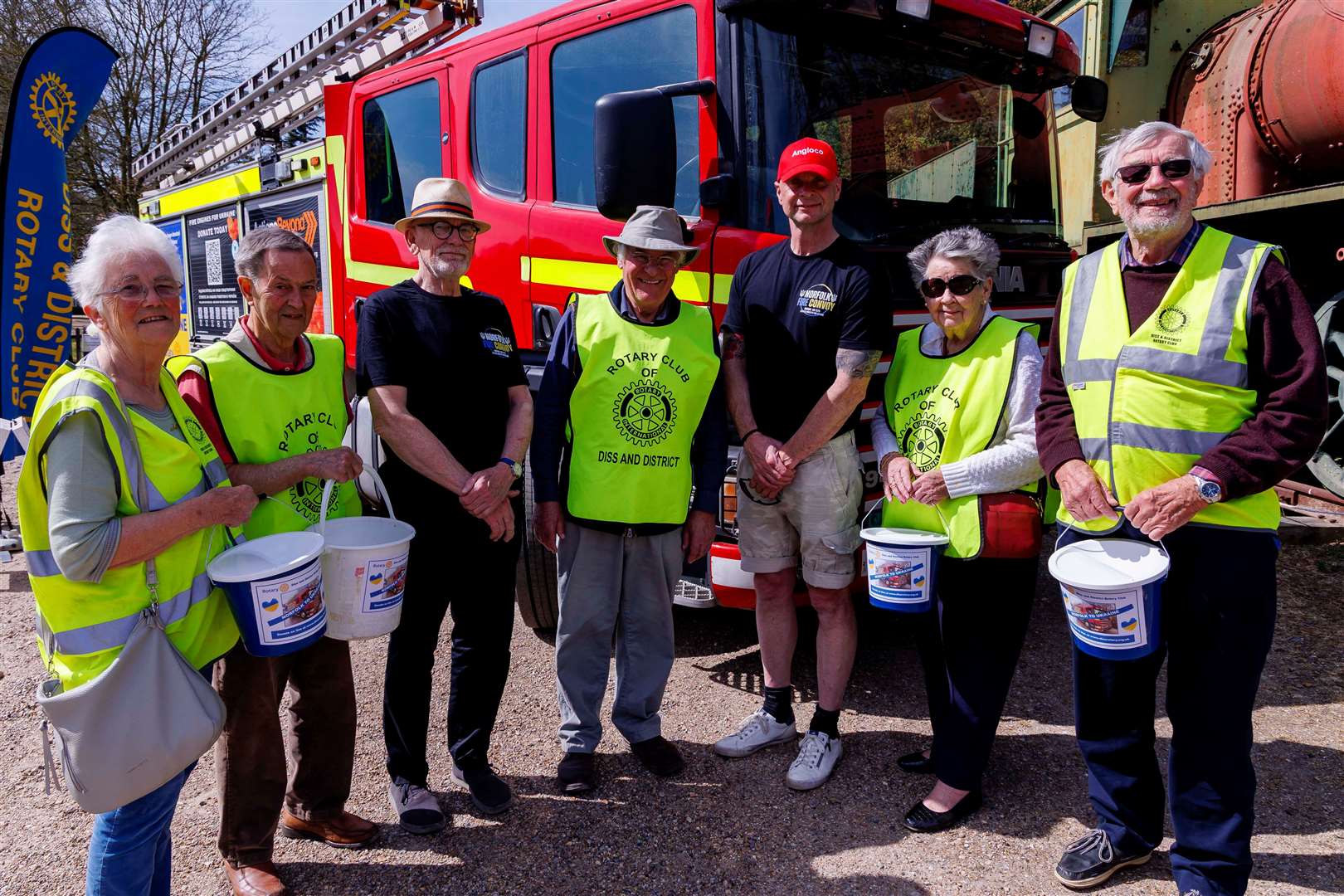 Alison Bannister, David Hillier, Brian Early, John Cooper, Chris Standley , Marilyn Standley and Harry Standley. Picture: Mark Bullimore