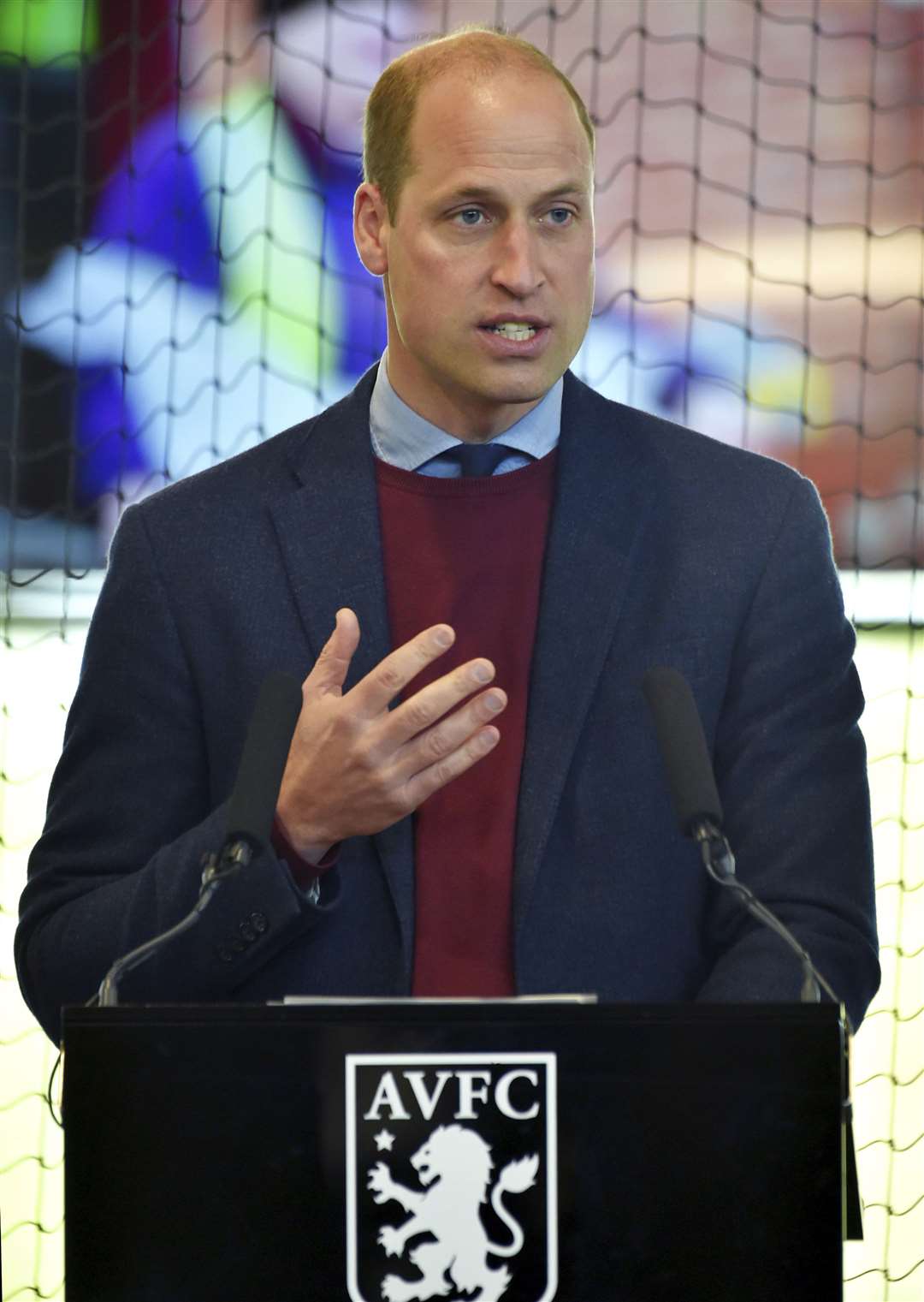 William has been a lifelong fan of Aston Villa (Rui Vieria/PA)