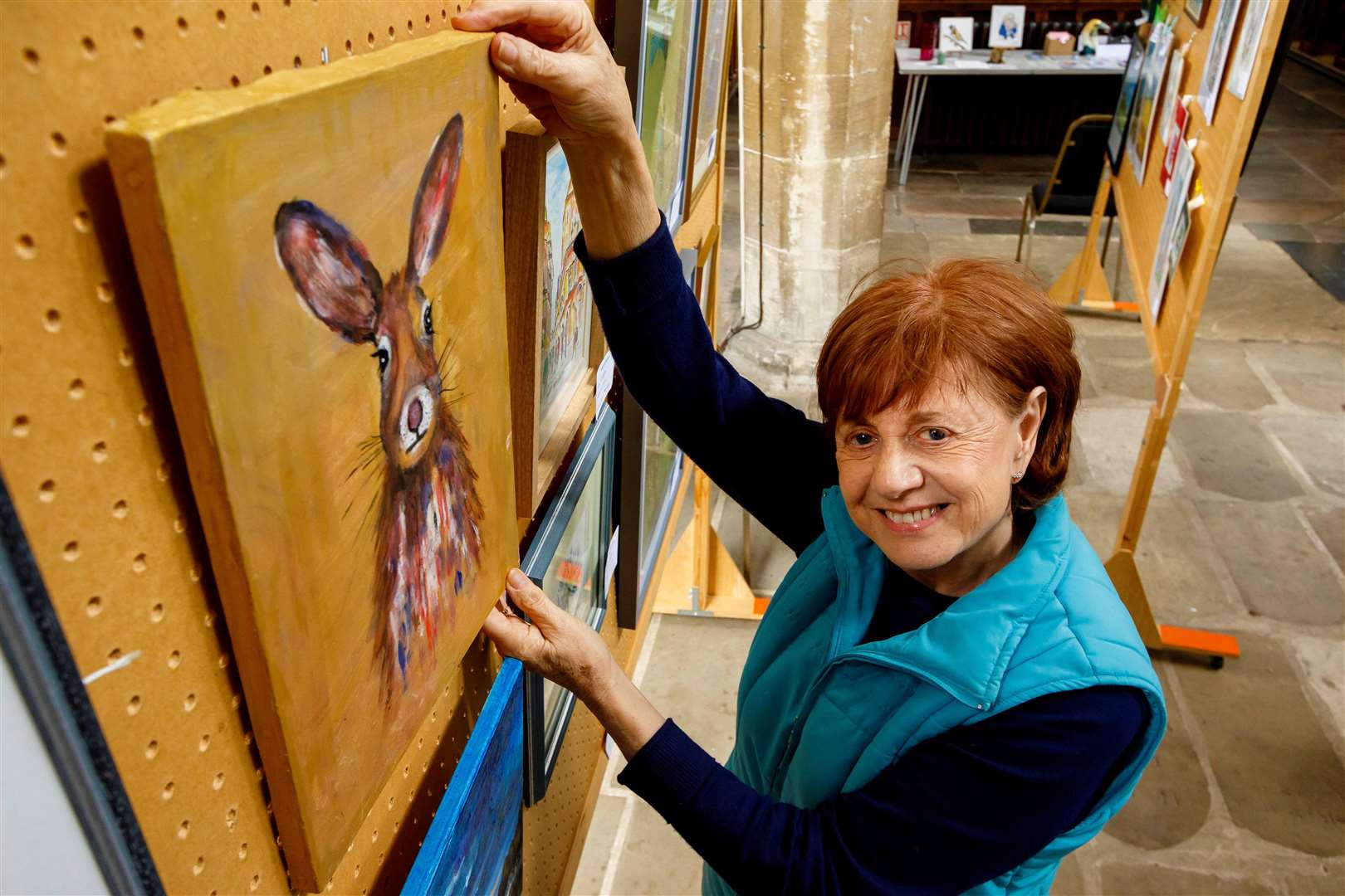 Rita Griffiths with some of her artwork. Picture: Mark Bullimore
