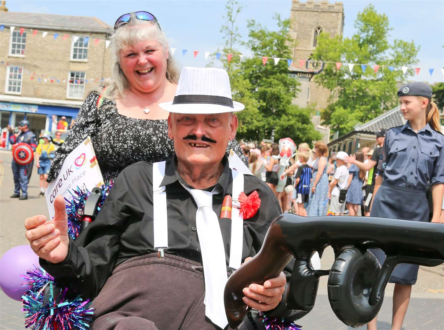 Residents from Hartismere Place in Eye were also getting into the spirit of the day. Pictures: Gary Donnison