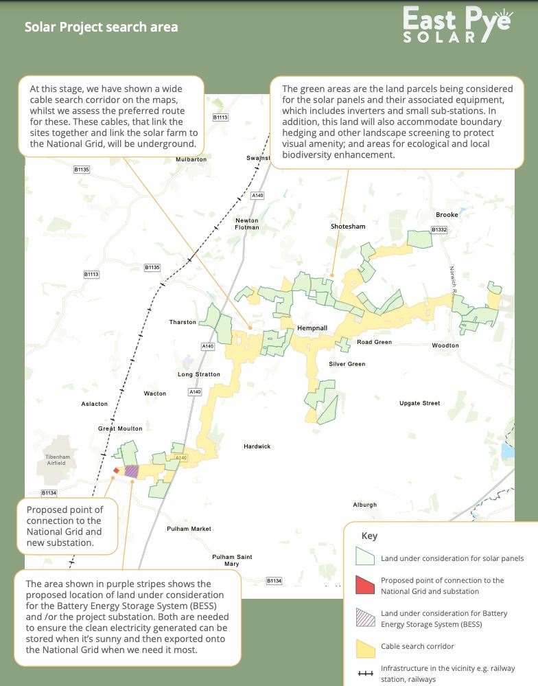 The early-stage solar project. Picture: East Pye Solar