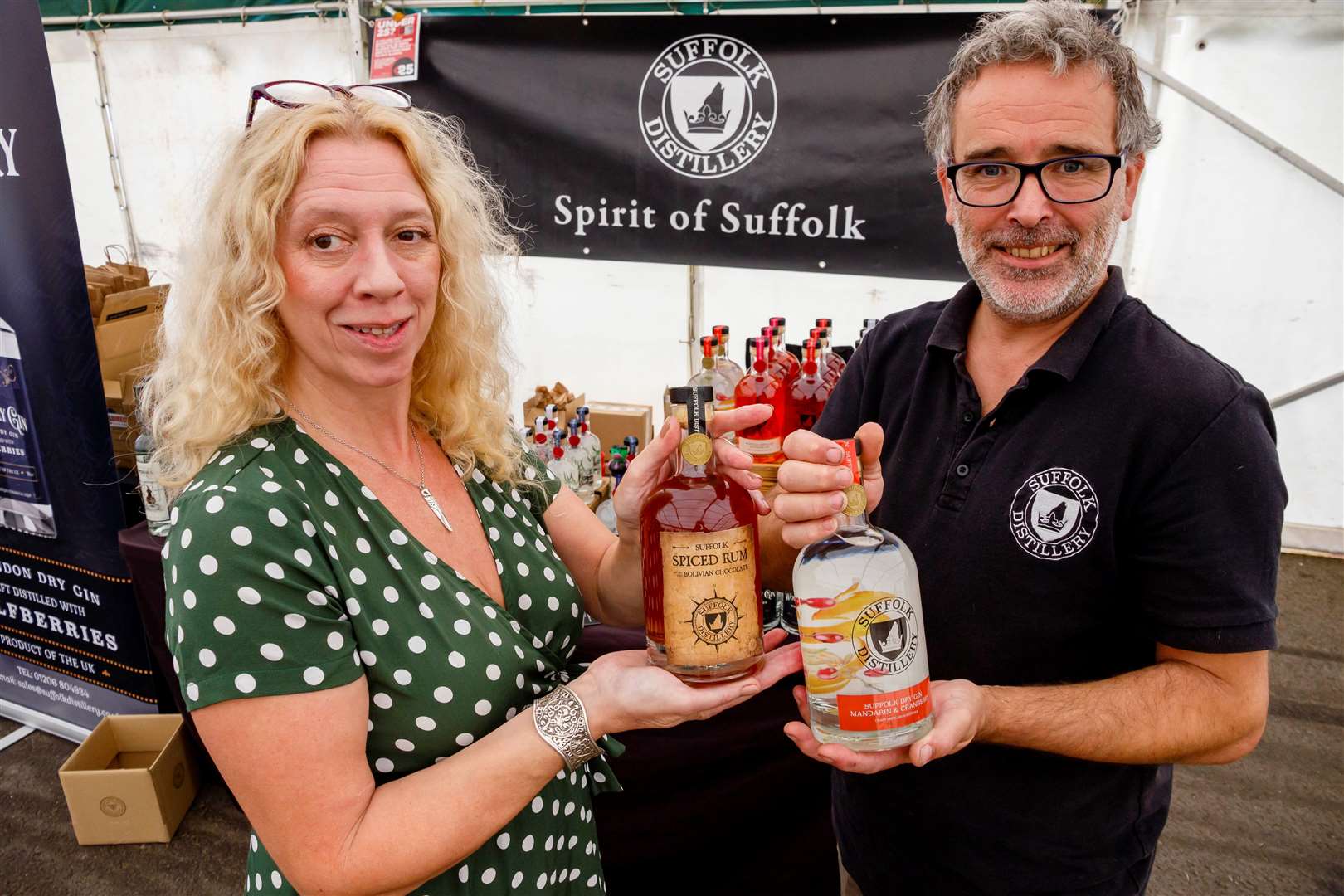 Rachael Knights and Justin Knights of Suffolk Distillery. Picture: Mark Bullimore