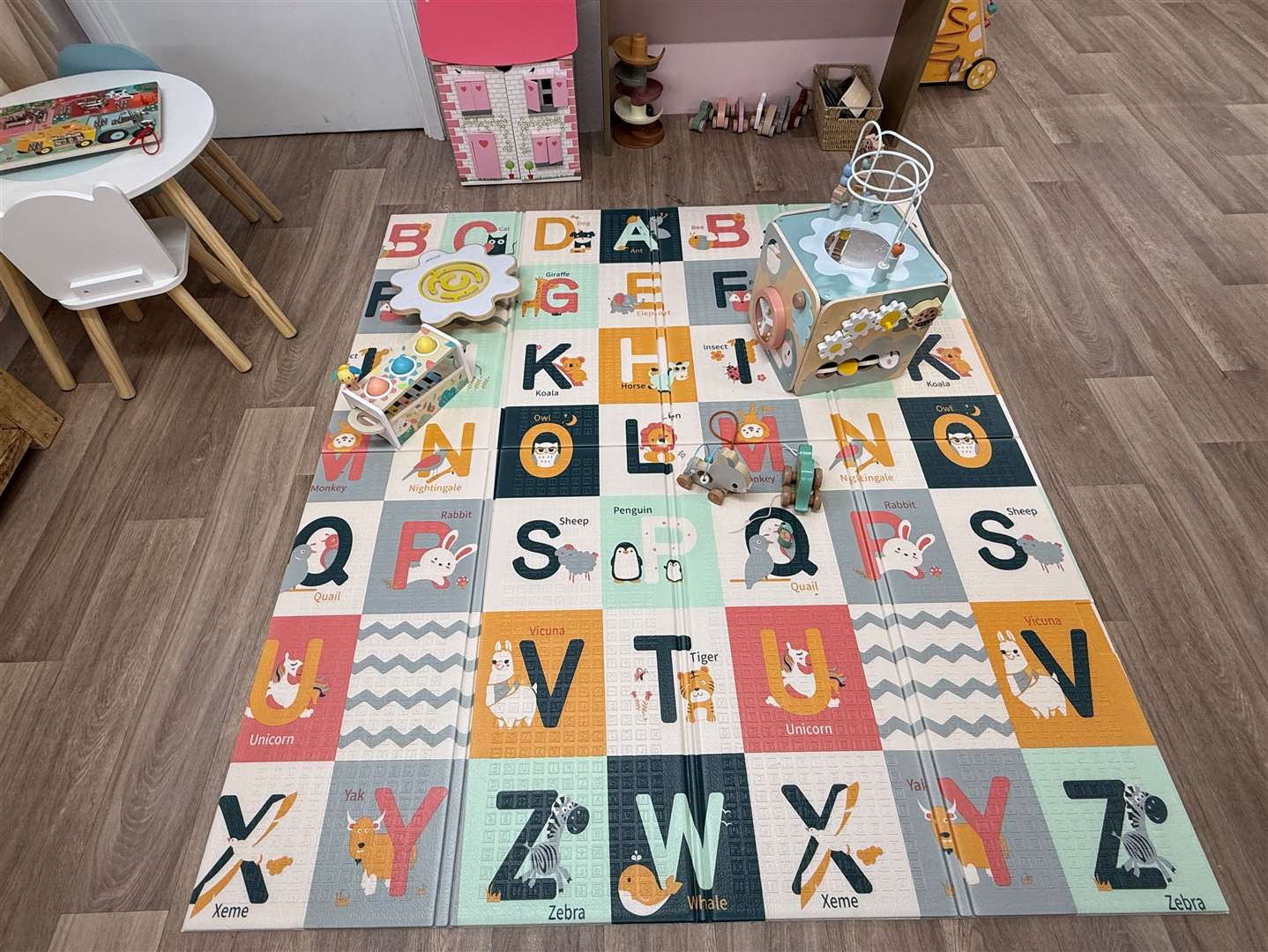 Smaller children can have fun on the play mat inside Barnville. Picture: Stonham Barns Park