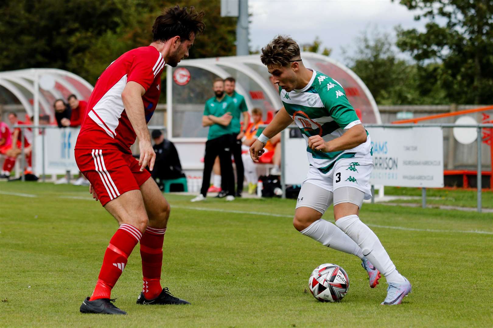 Framlingham town kick off their Suffolk Senior Cup campaign away at Whitton United Picture: Mark Bullimore