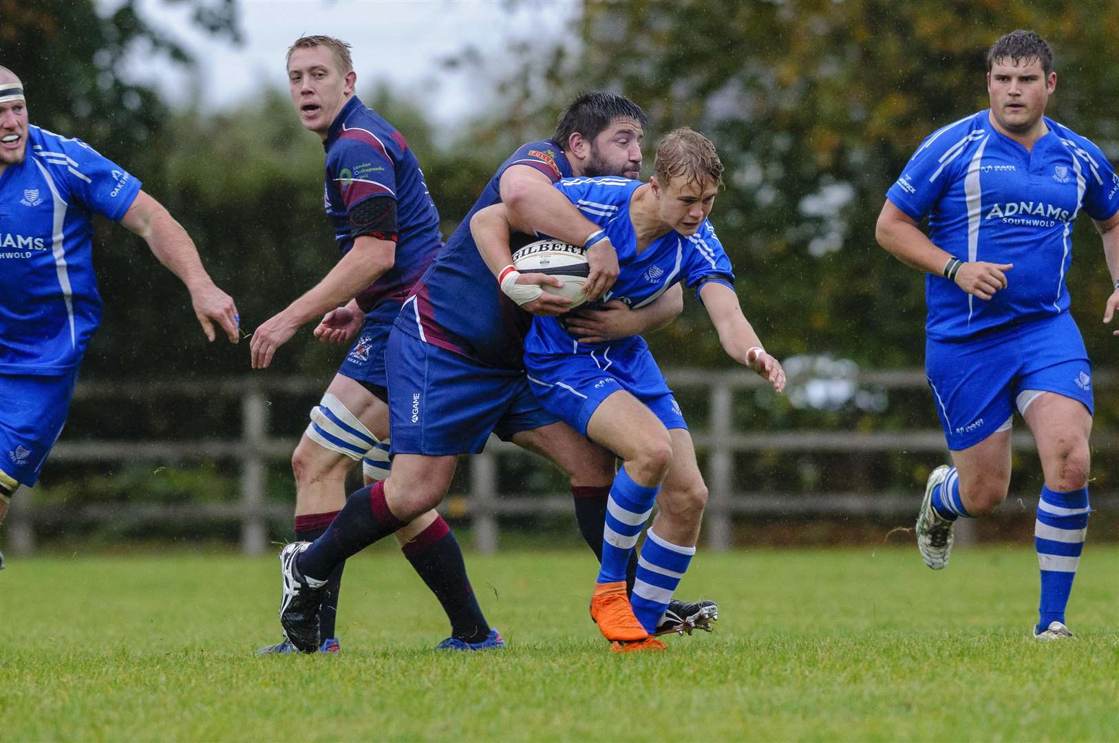 Roydon, Norfolk, UK, 06 October 2018..Rugby action from Diss v Old Haberdashers - George Jones..Picture: Mark Bullimore Photography. (4635736)
