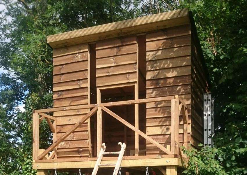 The Hardman famiily's treehouse in Thornham Magna has been chosen as among the best in the UK. ANL-160817-163017001