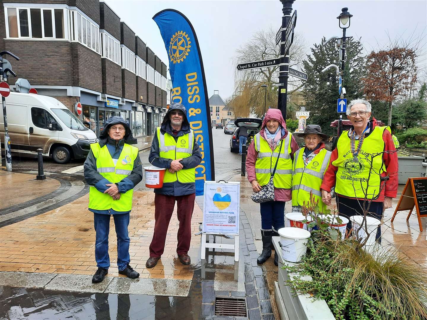 Volunteers from rotary clubs in Diss raised more than £7,000 in just two days. Picture: Richard Pither