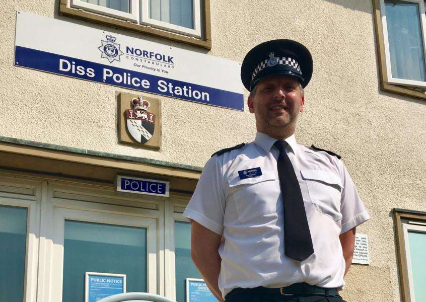 Pc Jim Squires, Engagement Officer for South Norfolk, at Diss Police Station. Picture: Andrew Martin.