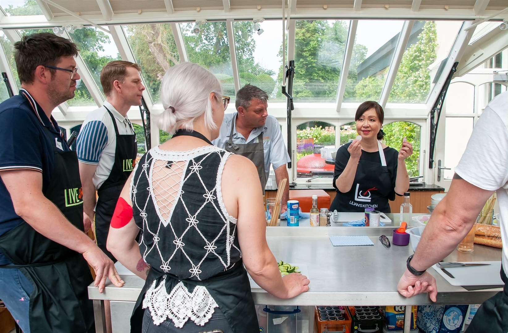 Lilian Hiw from Lilian's Kitchen leads the Thai Vietnamese BBQ Cooking course run by Live Al Fresco at The Oaksmere in EyePicture: Wendy Aiken Photography