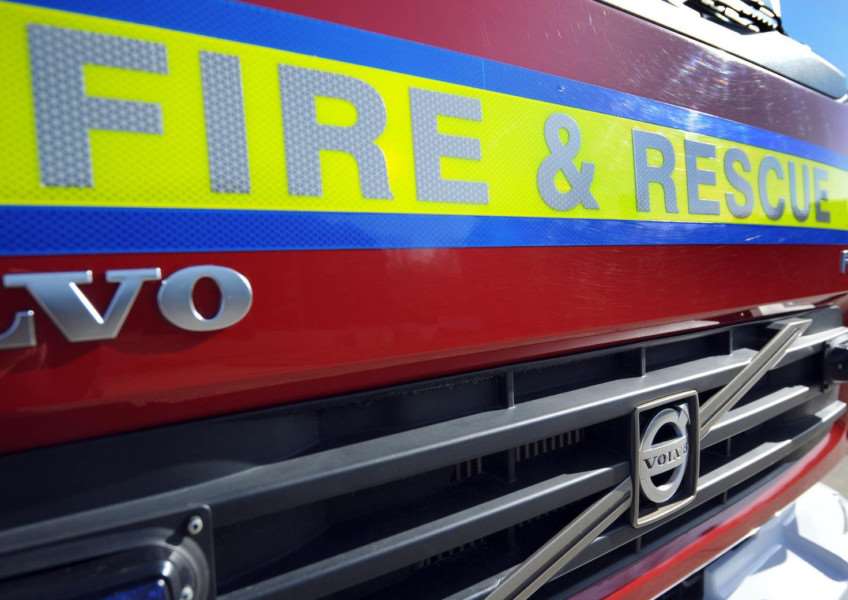 Long Stratton fire crew saves boy stuck in play equipment.