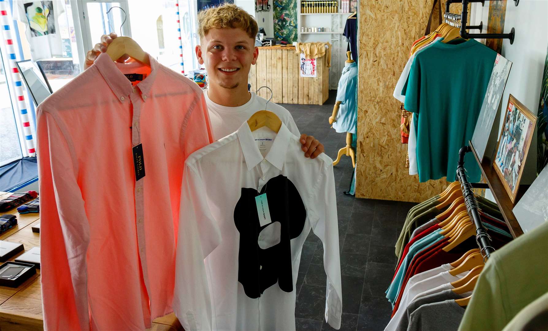 Joe Kerry has opened a menswear shop in Diss. Picture: Mark Bullimore