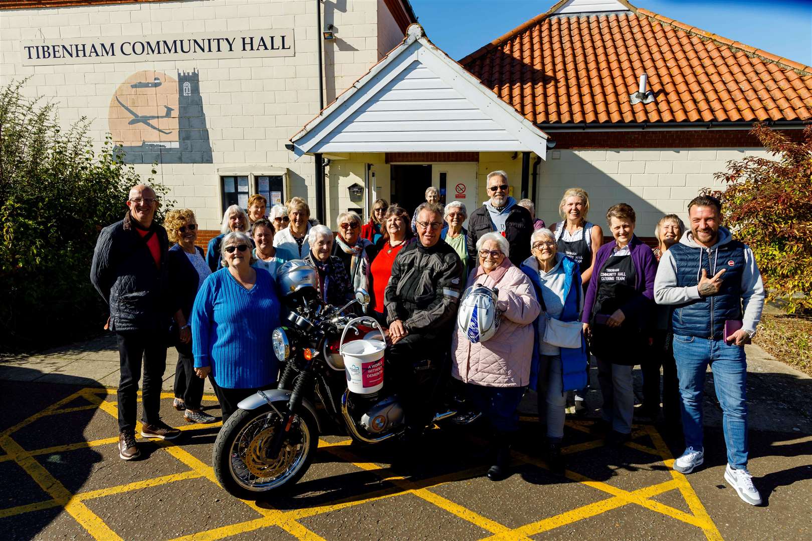 Phyllis Hunt with her supporters Pictures: Mark Bullimore