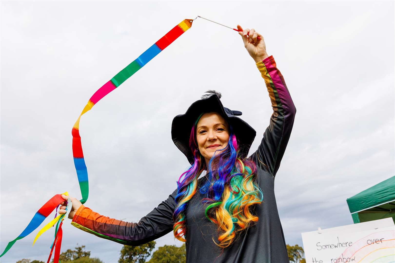 Under her spell: Becky Newman as the Rainbow Witch.